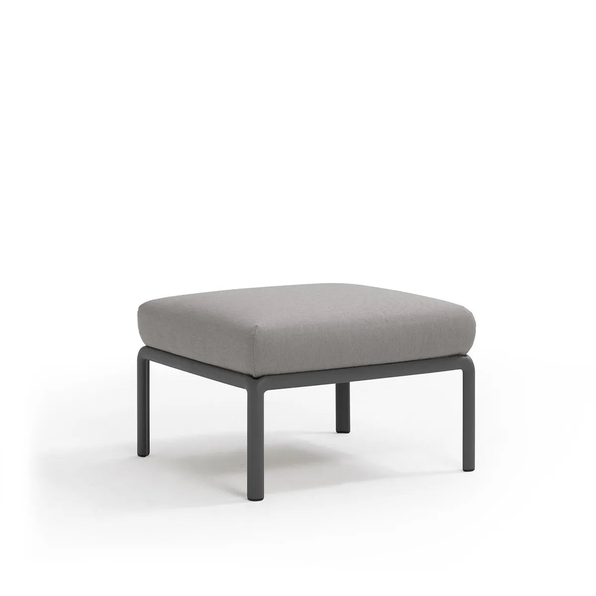 Pouf Komodo Nardi – structure anthracite, coussins Grigio Komodo