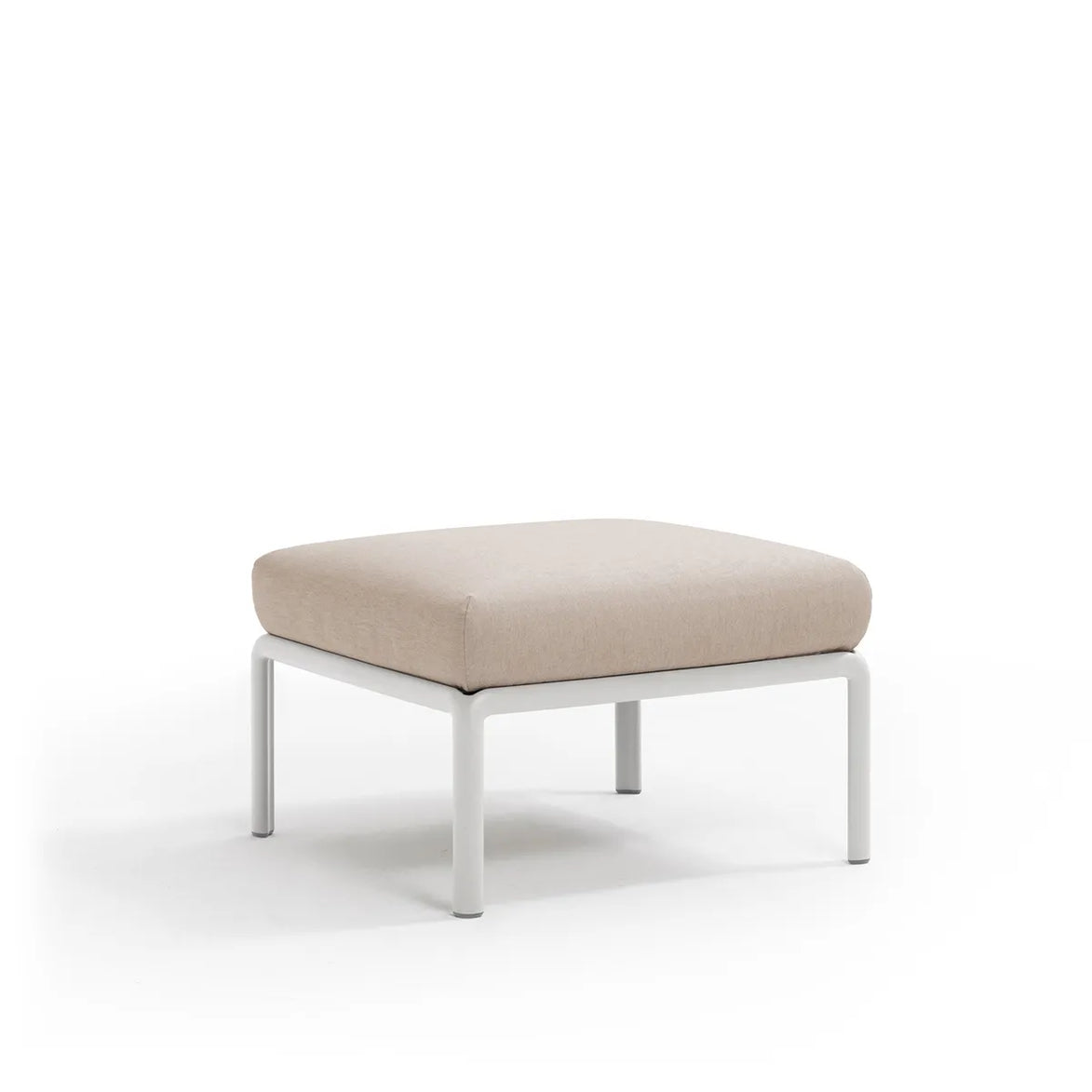 Pouf Komodo Nardi – structure blanc, coussins Canvas