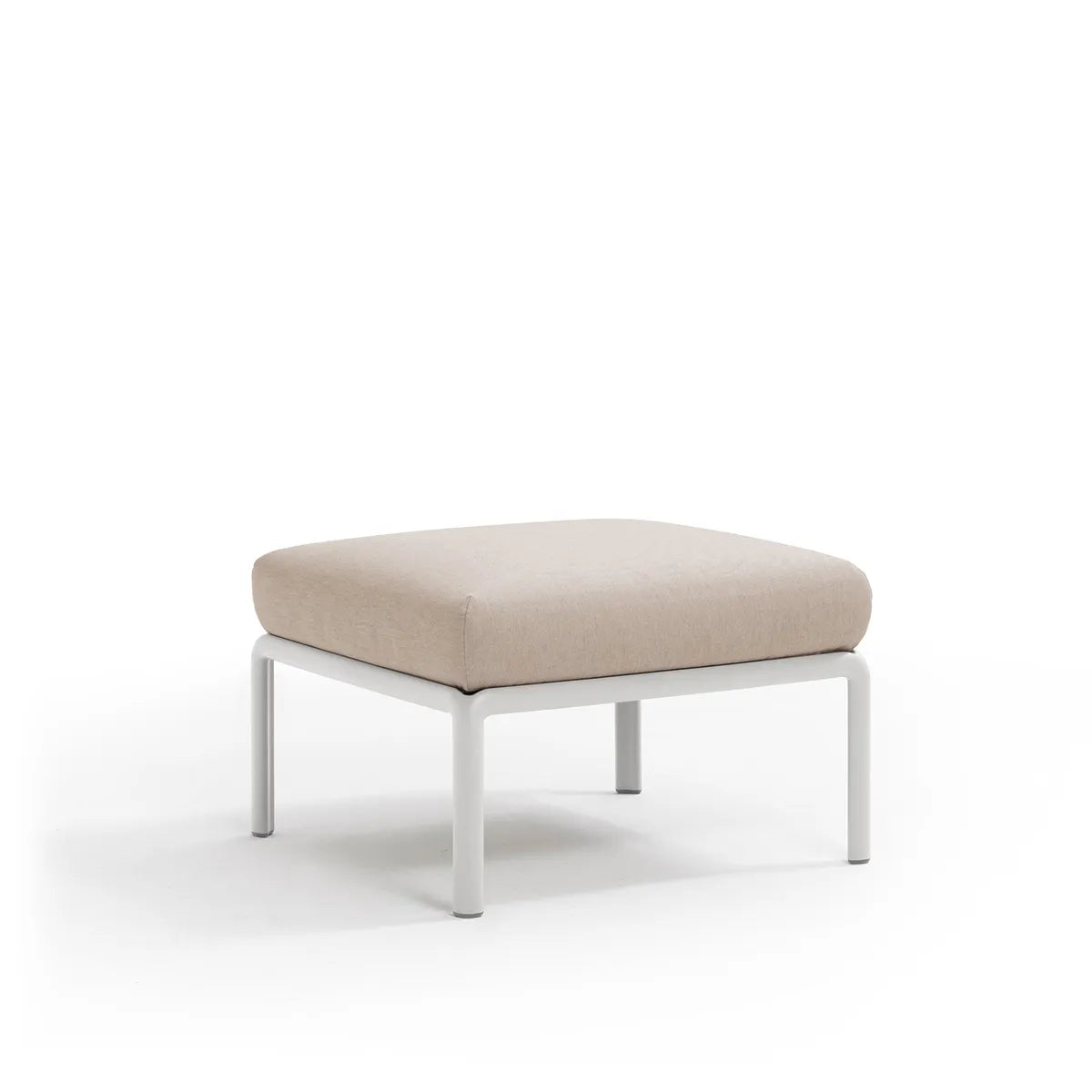 Pouf Komodo Nardi – structure blanc, coussins Canvas