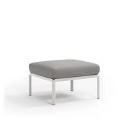Pouf Komodo Nardi – structure blanc, coussins Grigio Komodo