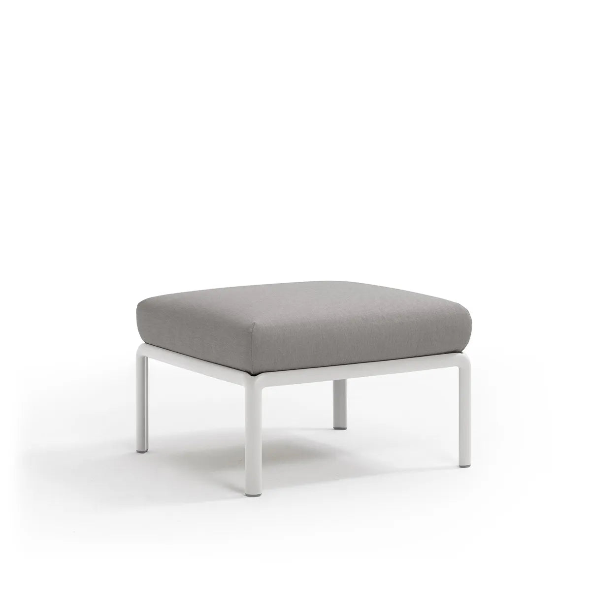 Pouf Komodo Nardi – structure blanc, coussins Grigio Komodo