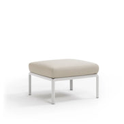Pouf Komodo Nardi – structure blanc, coussins Panama