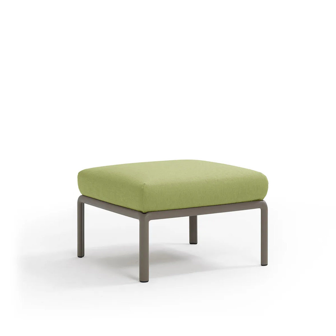 Pouf Komodo Nardi – structure gris tourterelle, coussins Avocado