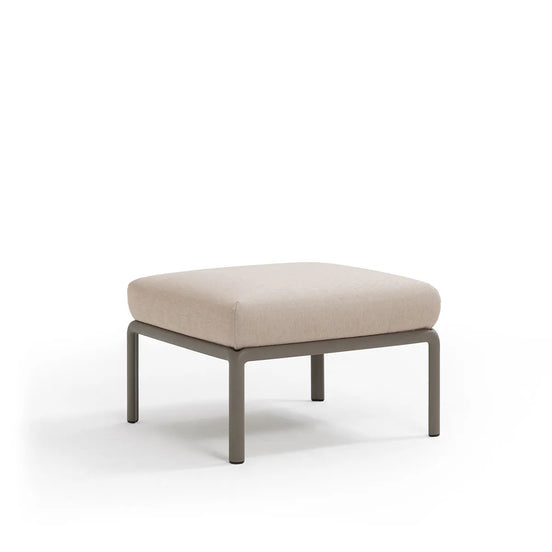 Pouf Komodo Nardi – structure gris tourterelle, coussins Canvas
