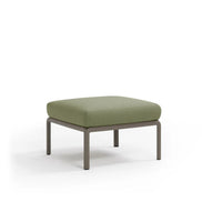 Pouf Komodo Nardi – structure gris tourterelle, coussins Giungla