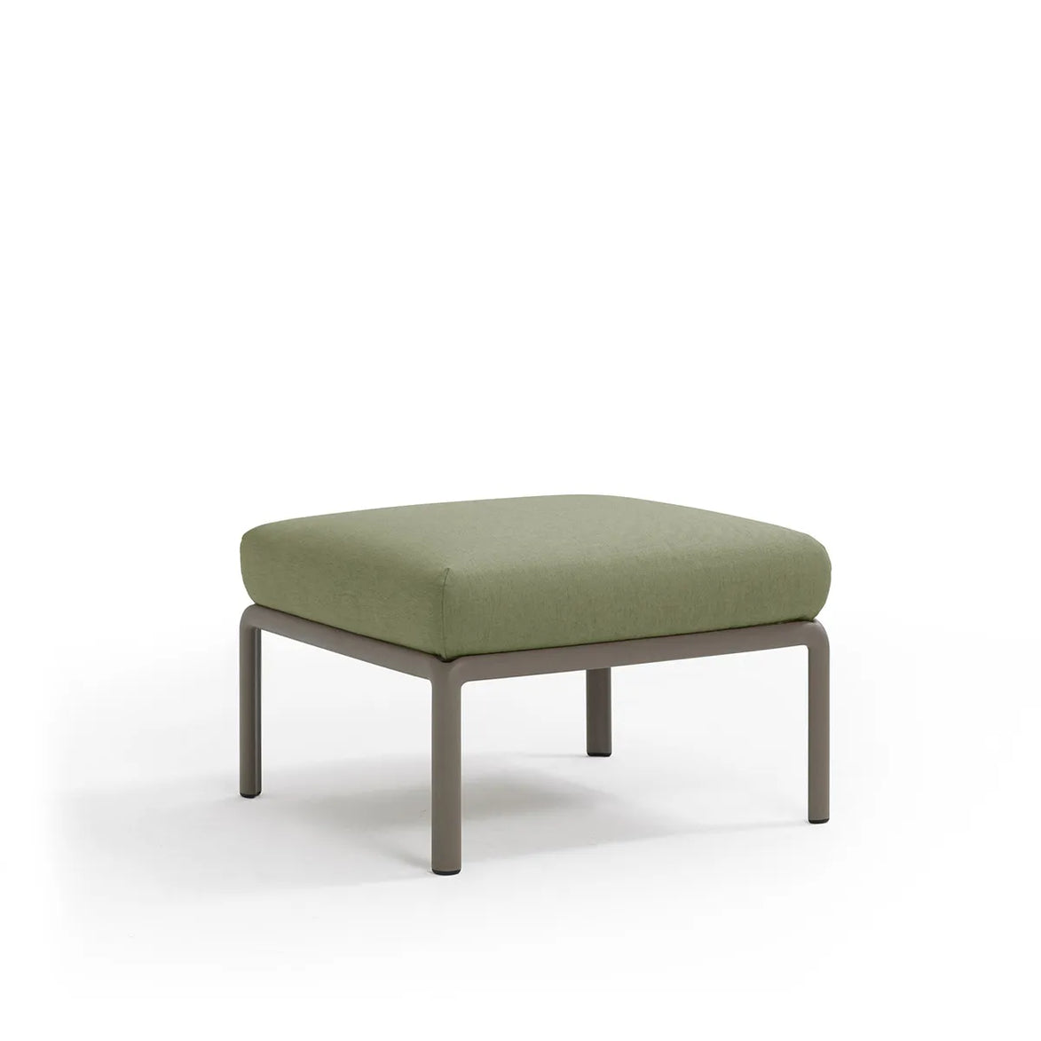 Pouf Komodo Nardi – structure gris tourterelle, coussins Giungla
