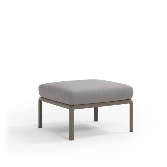Pouf Komodo Nardi – structure gris tourterelle, coussins Grigio Komodo