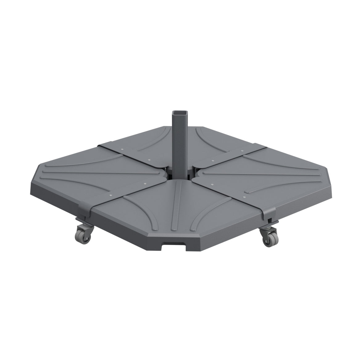 Base à roulettes Kit Cross Ezpeleta pour parasol Rio, anthracite