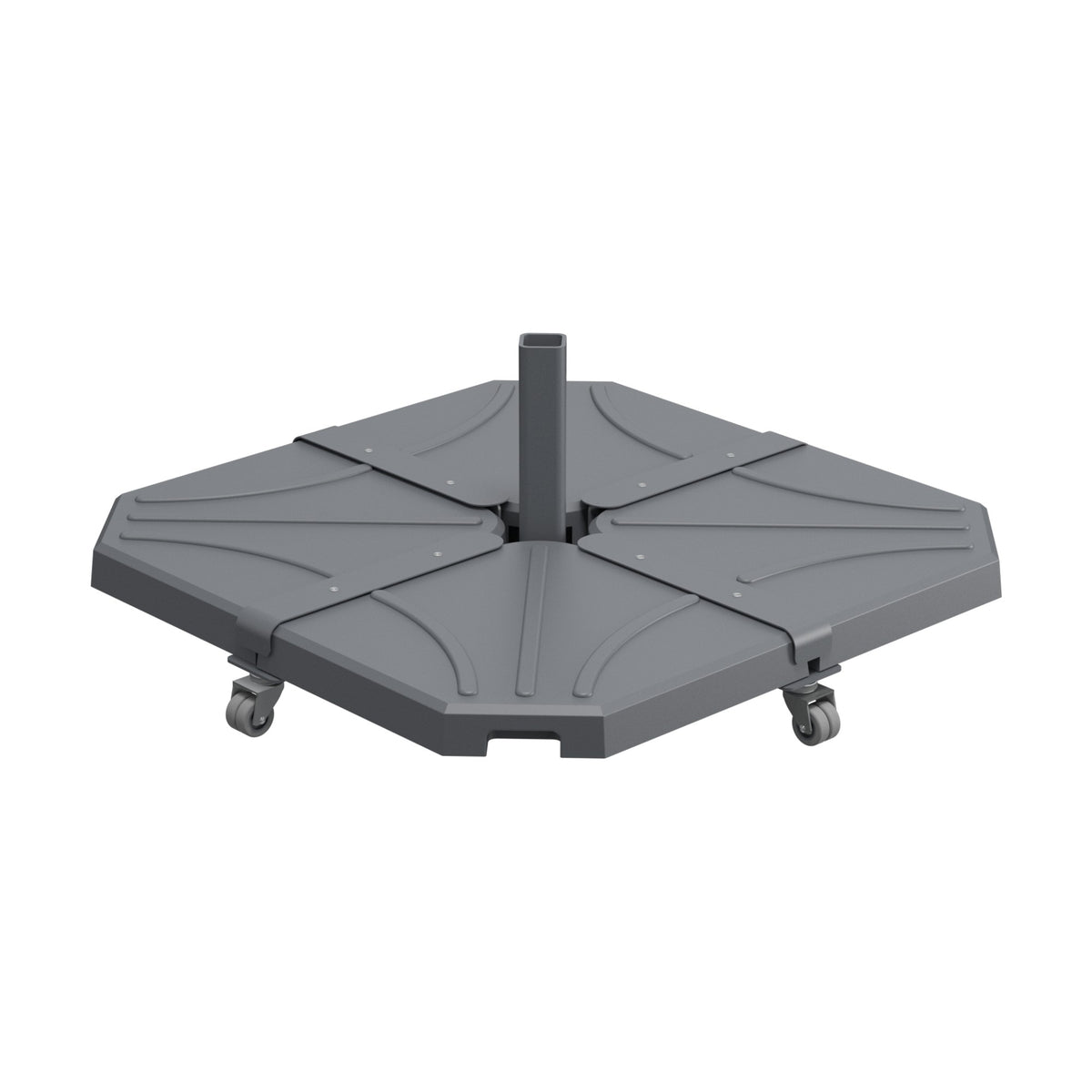 Base à roulettes Kit Cross Ezpeleta pour parasol Rio, anthracite