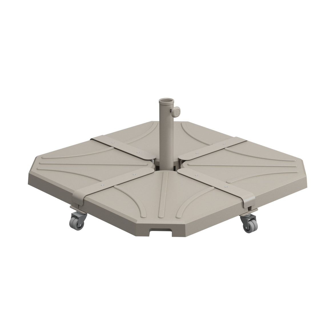 Base à roulettes Kit Cross Ezpeleta taupe