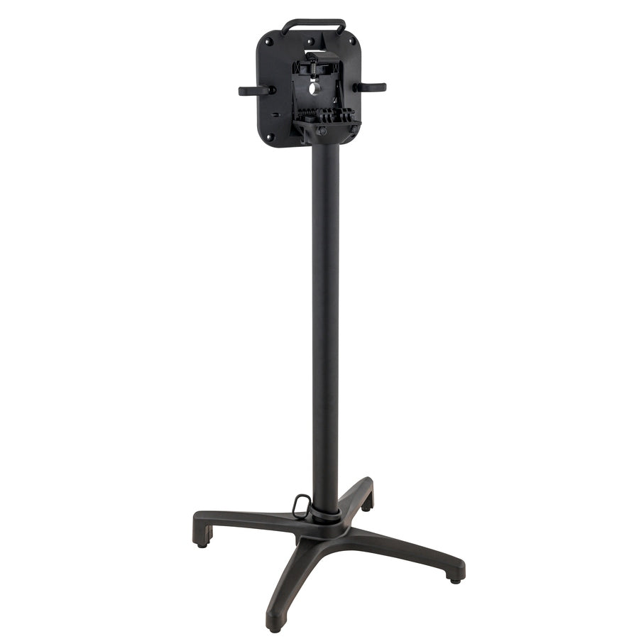 Piètement de bar Séoul — base mange-debout autostabilisante avec anneau anti-vol