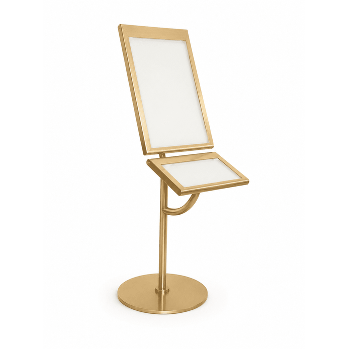 Porte-menu double sur pied 1 face 4xA4 + 2xA5