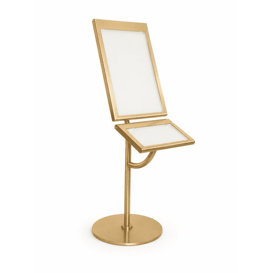 Porte-menu double sur pied 1 face 4xA4 + 2xA5