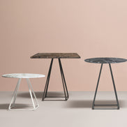 Gamme de tables avec plateaux en marbre Pedrali