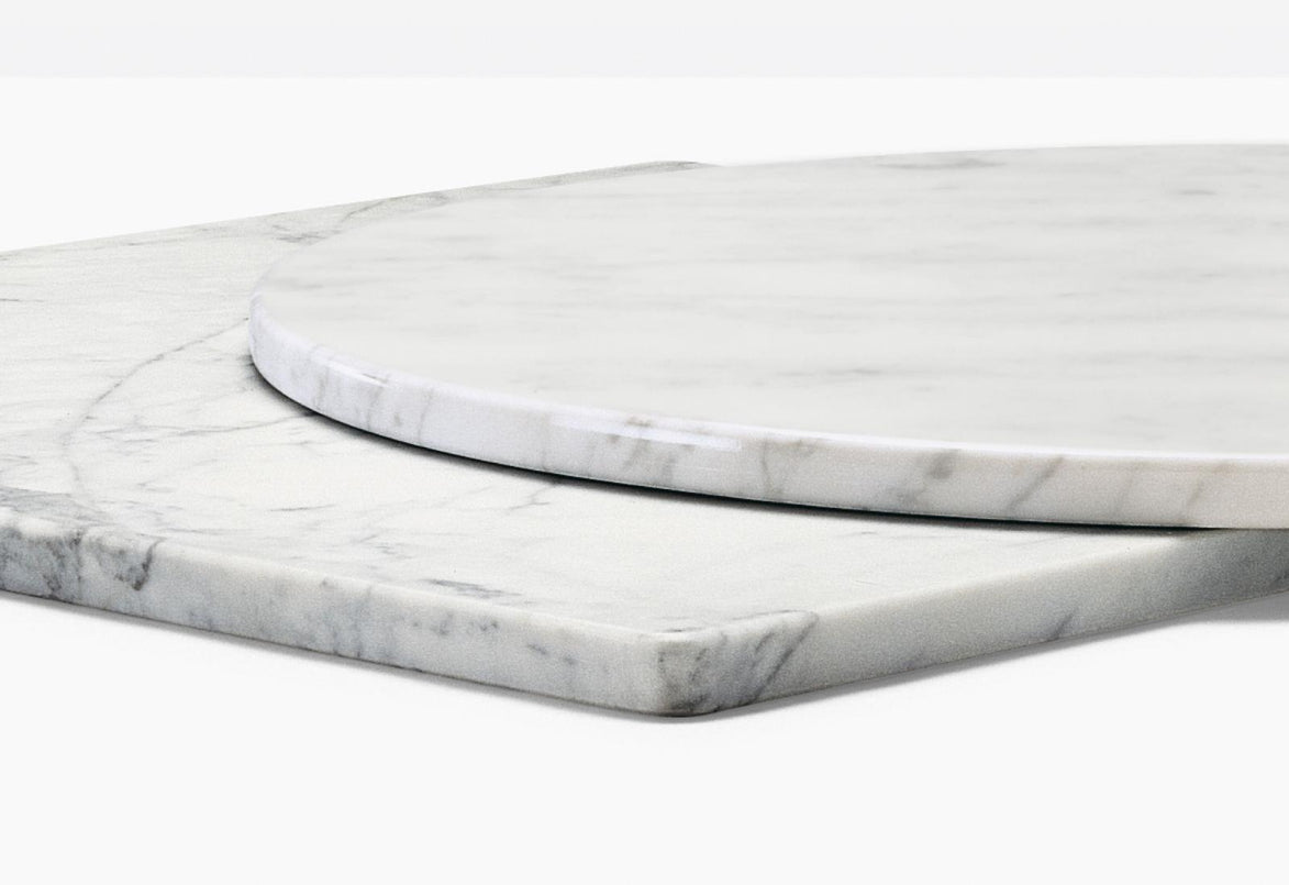 Veinage du marbre Bianco Carrara, plateau 20 mm