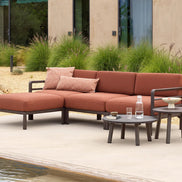Canapé méridienne Maximo 4 Nardi – mise en scène terrasse