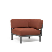 Élément d'angle Maximo Nardi – structure basalte, coussins Cannella