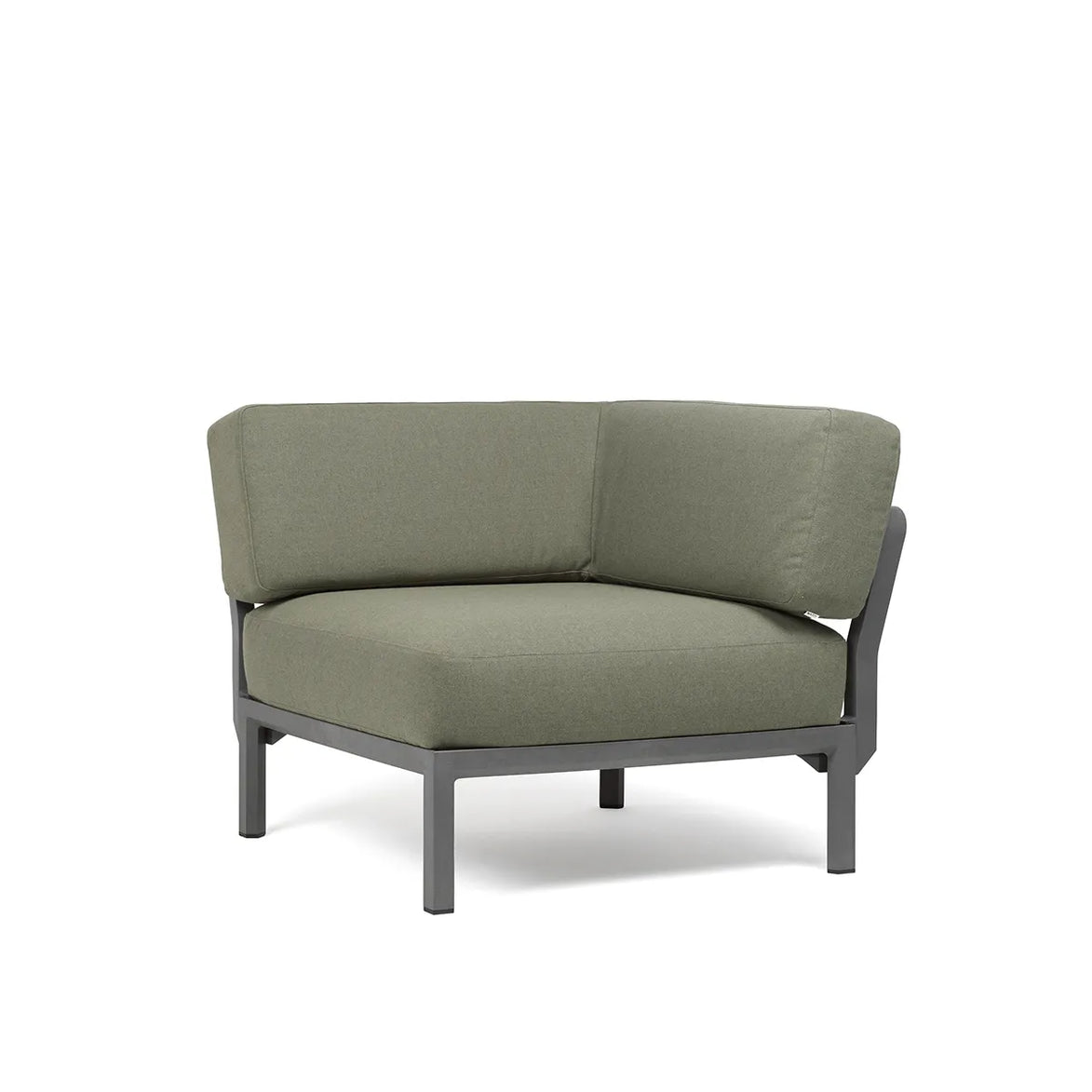 Élément d'angle Maximo Nardi – structure basalte, coussins Timo