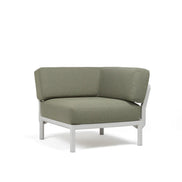 Élément d'angle Maximo Nardi – structure blanc gesso, coussins Timo
