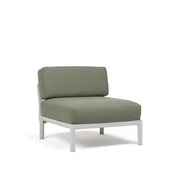 Élément central Maximo Nardi – structure blanc gesso, coussins Timo