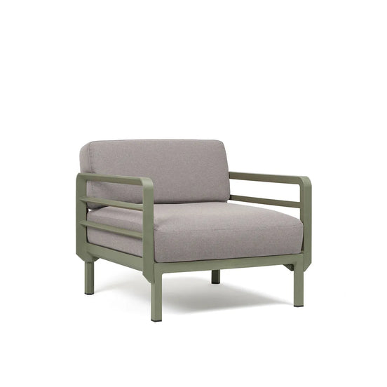 Fauteuil lounge Maximo Nardi – structure cactus, coussins Lava