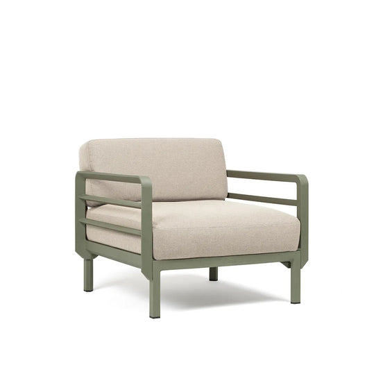 Fauteuil lounge Maximo Nardi – structure cactus, coussins Perla