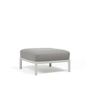 Pouf Maximo Nardi – structure blanc gesso, coussins Lava