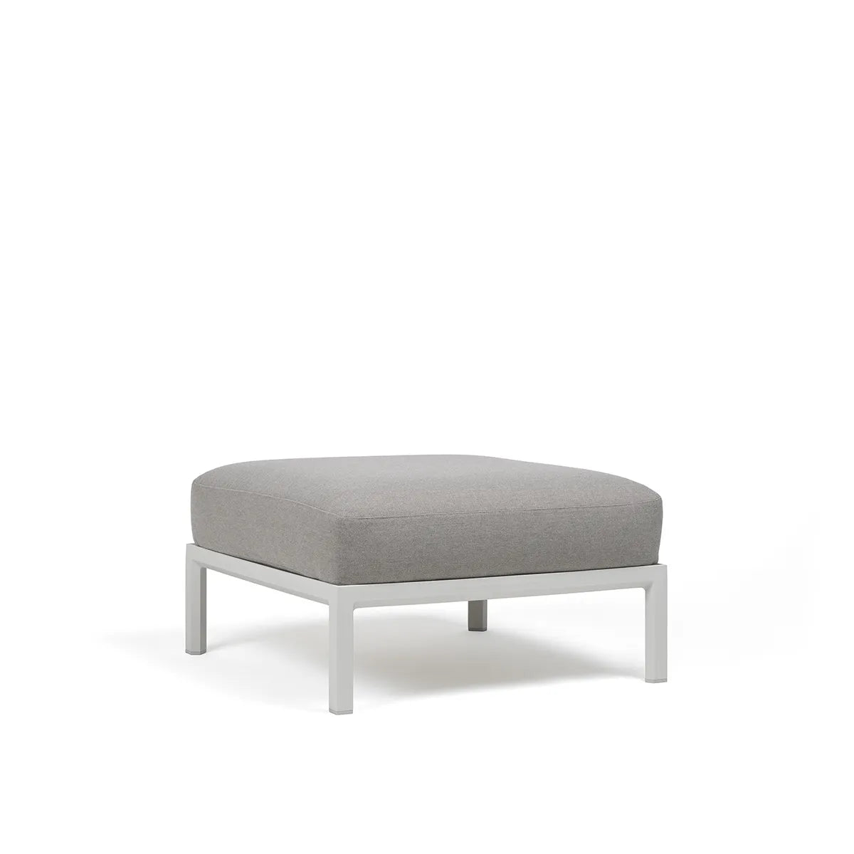 Pouf Maximo Nardi – structure blanc gesso, coussins Lava