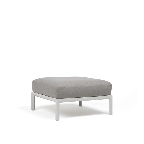 Pouf Maximo Nardi – structure blanc gesso, coussins Lava