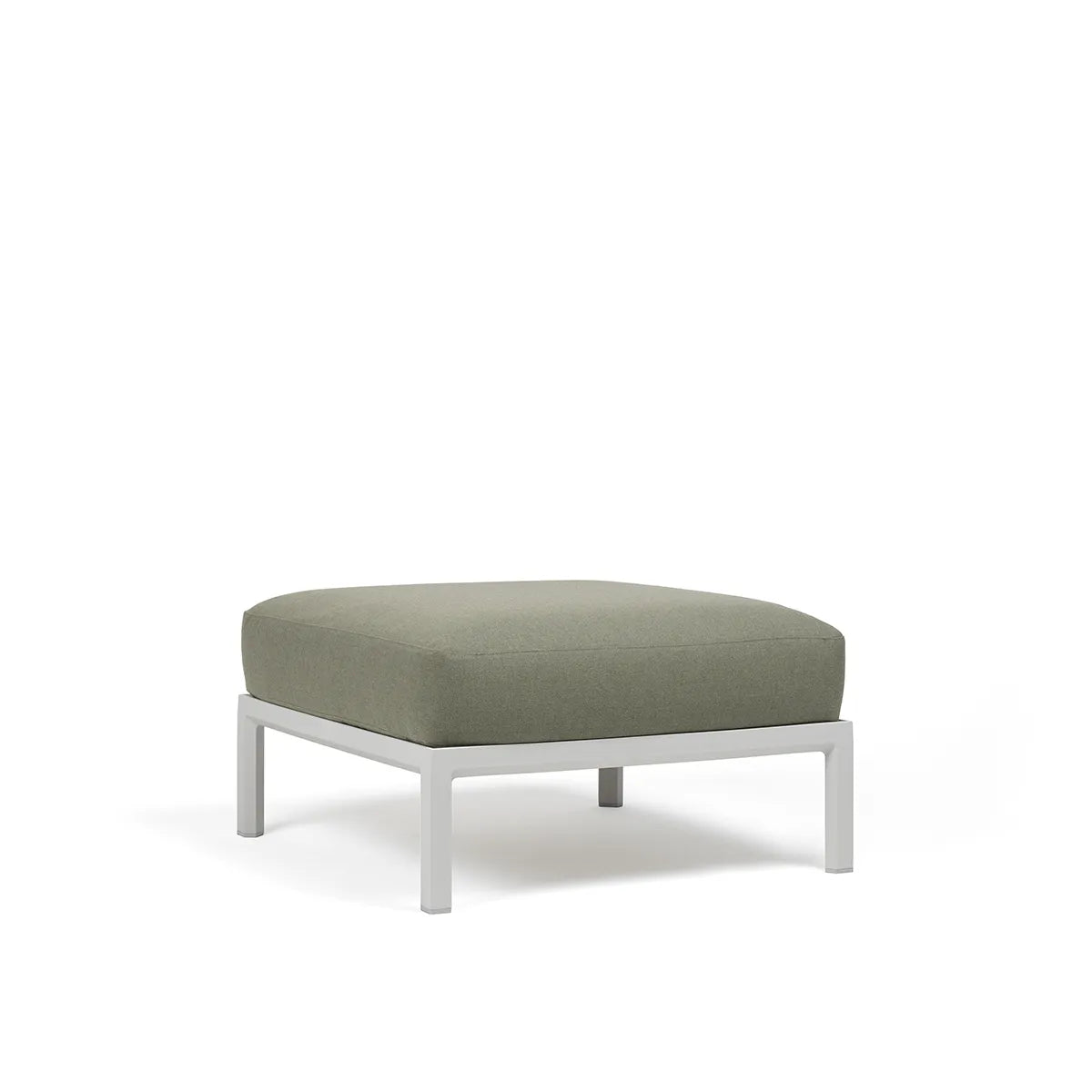 Pouf Maximo Nardi – structure blanc gesso, coussins Timo