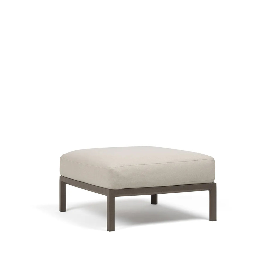 Pouf Maximo Nardi – structure terre sombre, coussins Perla