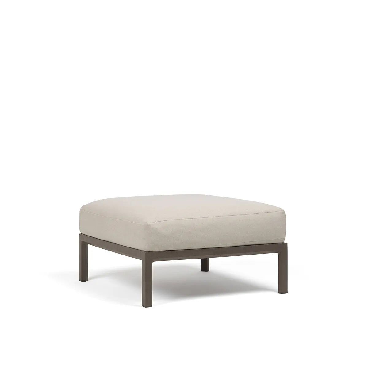 Pouf Maximo Nardi – structure terre sombre, coussins Perla