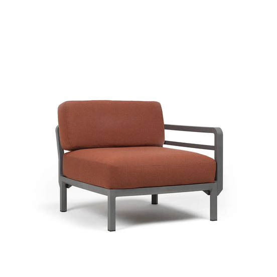 Élément d'extrémité Maximo Nardi – structure basalte, coussins Cannella