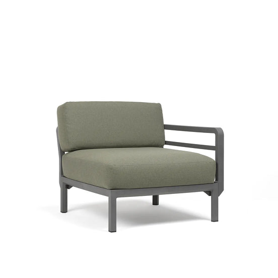 Élément d'extrémité Maximo Nardi – structure basalte, coussins Timo