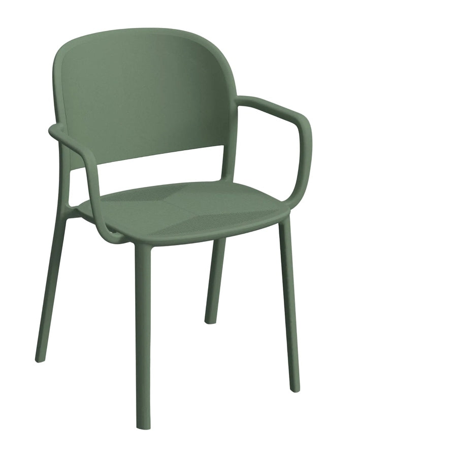 Fauteuil Trena — fauteuil empilable de terrasse et collectivité à accoudoirs