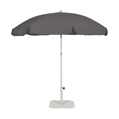 Parasol Ons Ø 200 cm Ezpeleta, toile anthracite