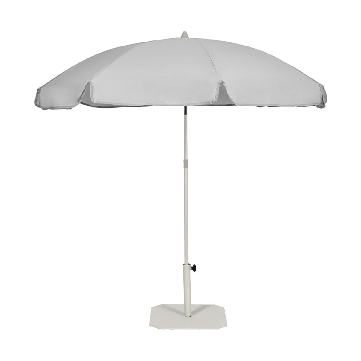 Parasol Ons Ø 200 cm Ezpeleta, toile blanche