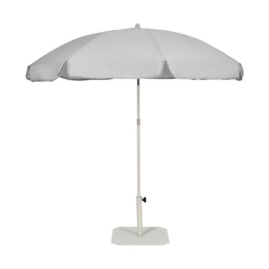 Parasol Ons Ø 200 cm Ezpeleta, toile blanche