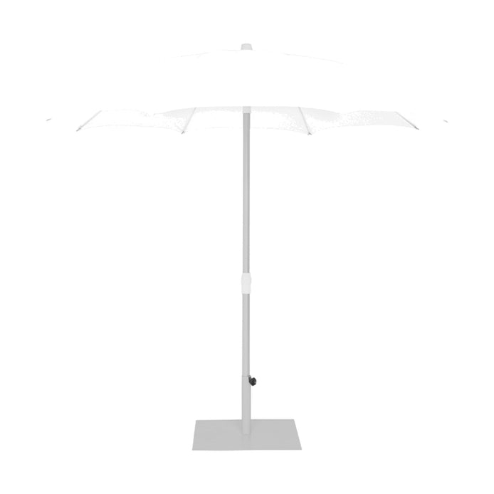 Parasol Palma Ø 250 cm Ezpeleta, toile blanche