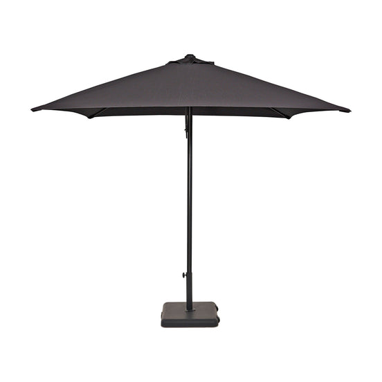 Parasol Eolo 250 x 250 cm Ezpeleta toile anthracite avec pied