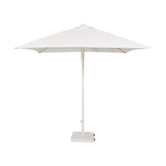 Parasol Eolo 250 x 250 cm Ezpeleta toile blanche avec pied
