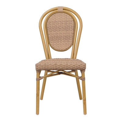 Chaise Tokyo Imitation Rotin — chaise bistrot parisienne, coloris Rotin Noisette