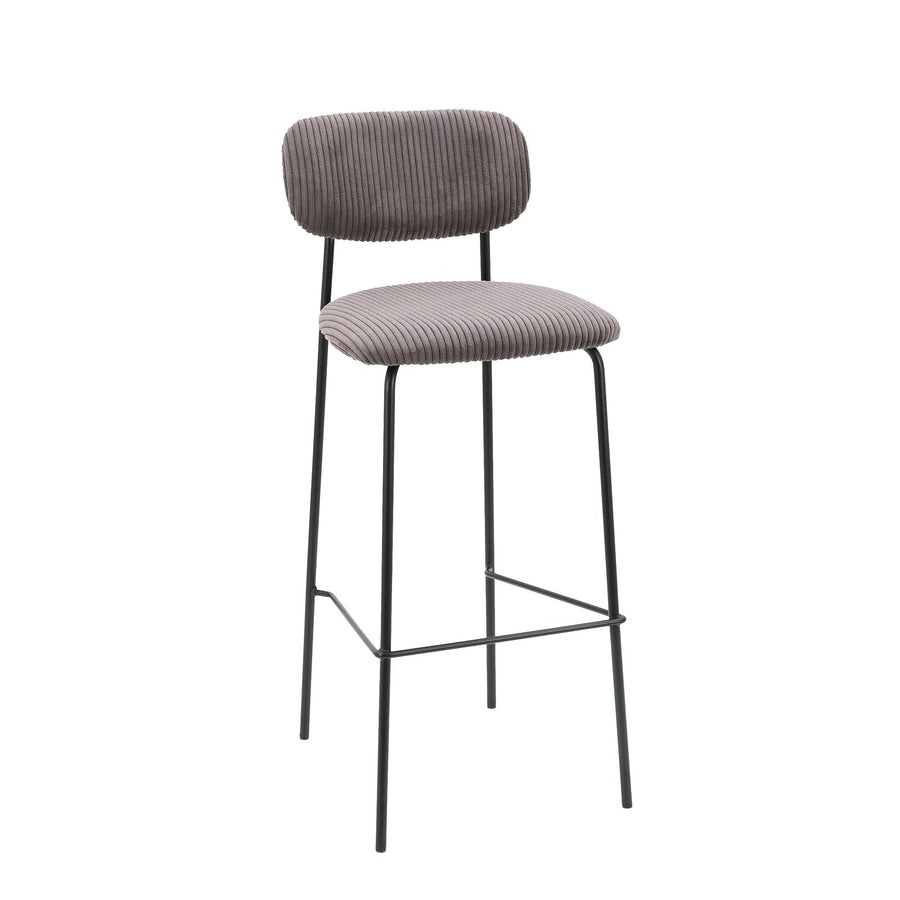Tabouret Gabin — tabouret de bar compact en acier noir pour comptoir d'hôtel