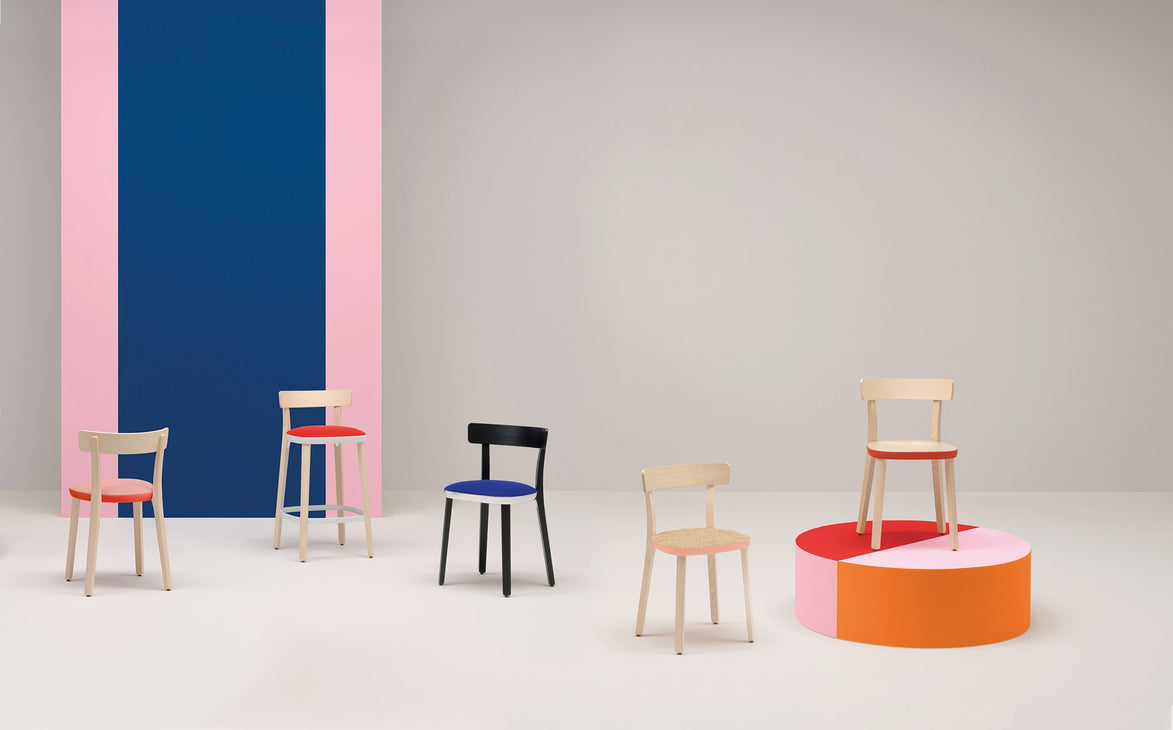 Gamme Folk Pedrali en situation, mobilier CHR