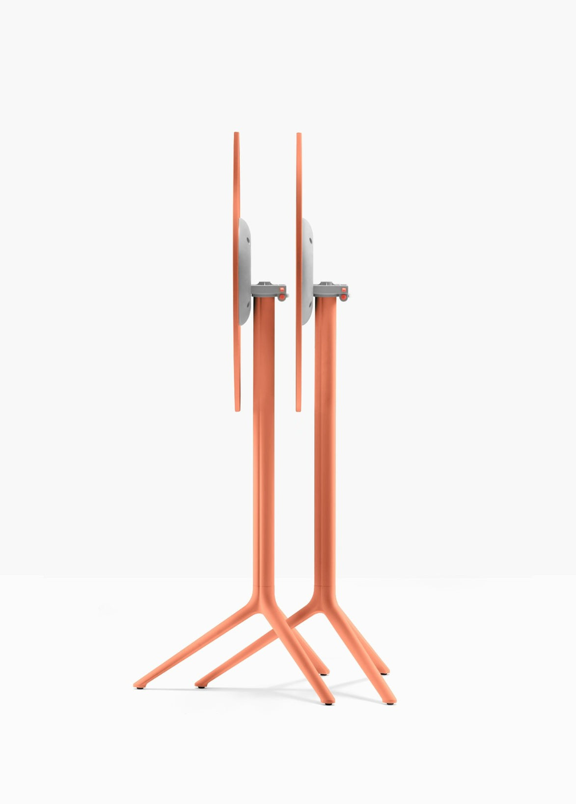 Piètement de bar Elliot rabattable 5474T Pedrali replié — coloris Orange AR500