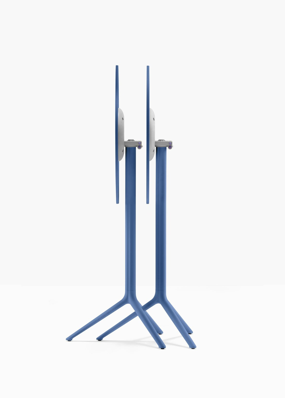 Piètement de bar Elliot rabattable 5474T Pedrali replié — coloris Bleu BL300