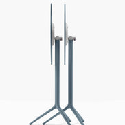 Piètement de bar Elliot rabattable 5474T Pedrali replié — coloris Bleu ardoise BL600