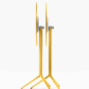 Piètement de bar Elliot rabattable 5474T Pedrali replié — coloris Jaune moutarde GI100