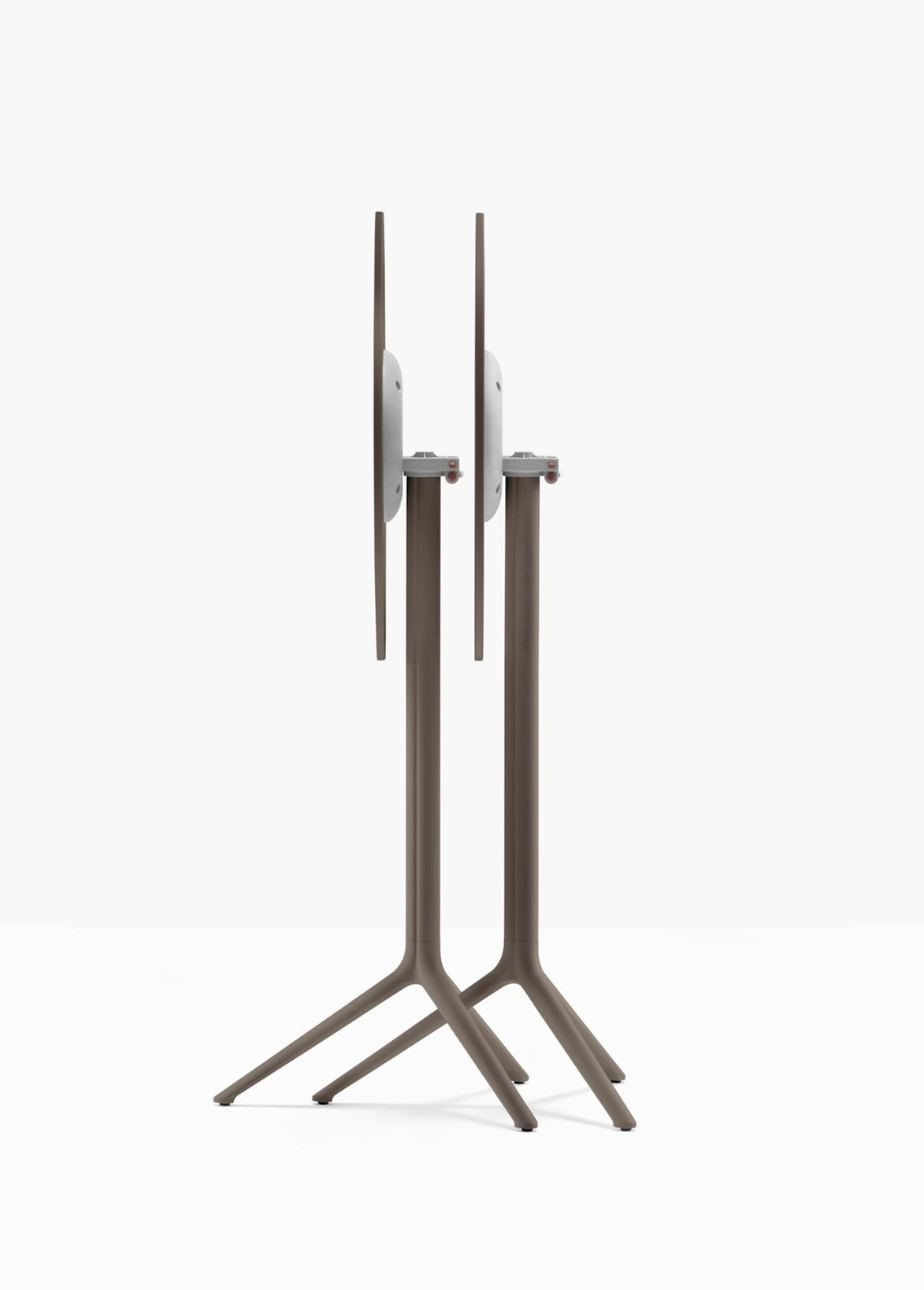 Piètement de bar Elliot rabattable 5474T Pedrali replié — coloris Marron MG