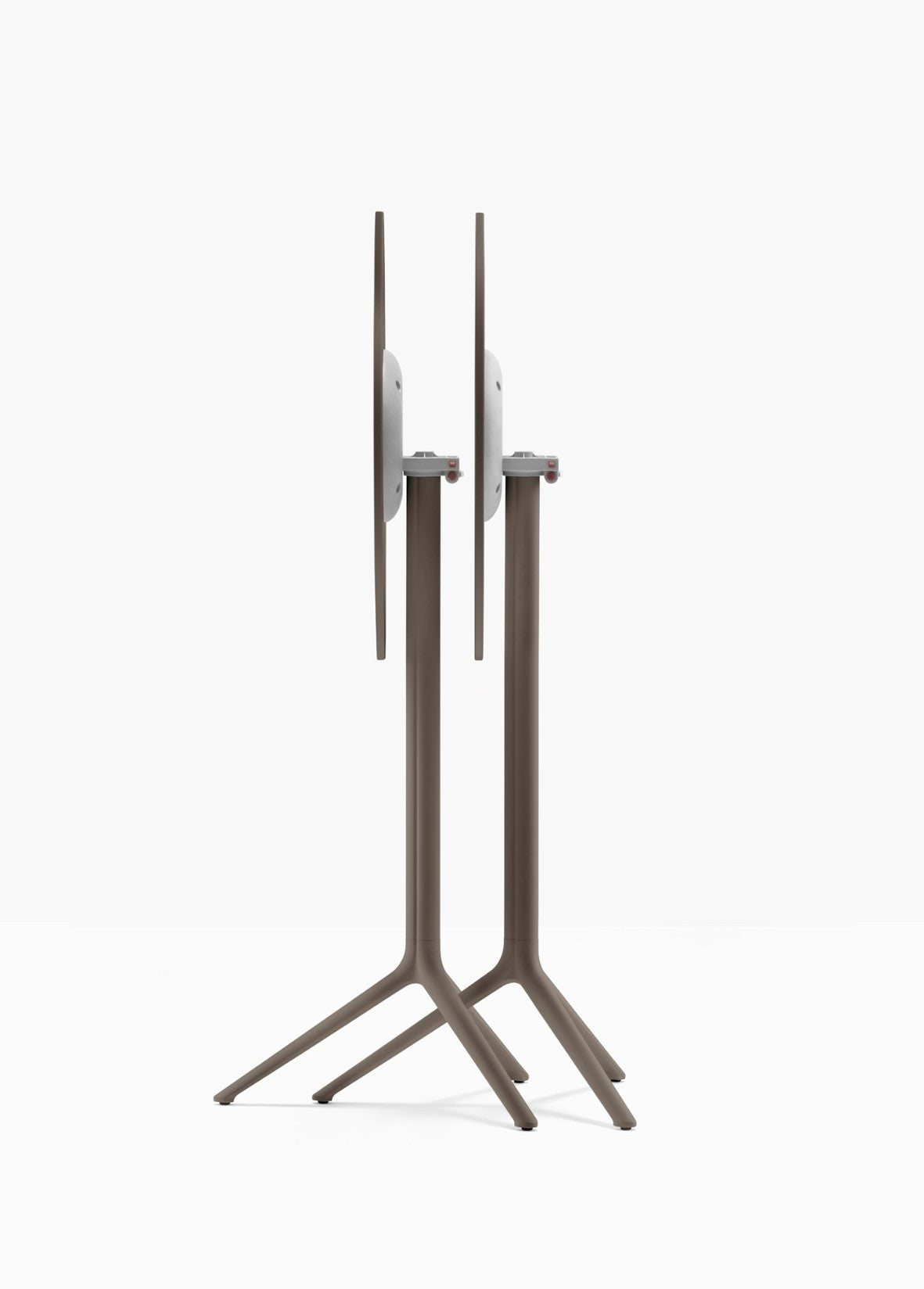 Piètement de bar Elliot rabattable 5474T Pedrali replié — coloris Marron MG
